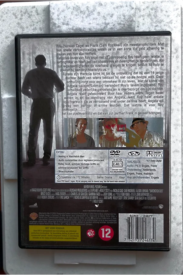 Matchstick Men – achterkant