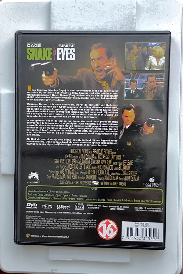 Snake Eyes – achterkant