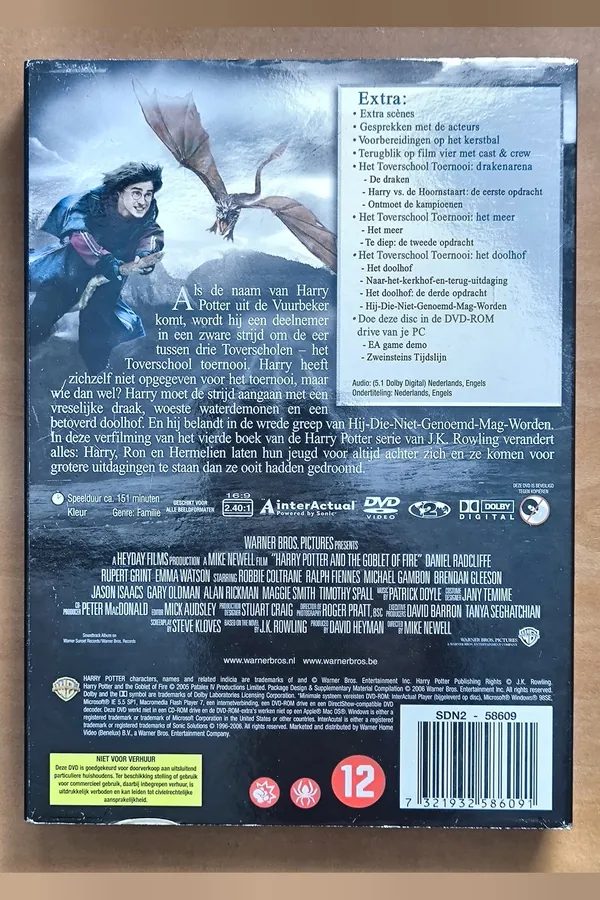 Harry Potter and the Goblet of Fire – achterkant