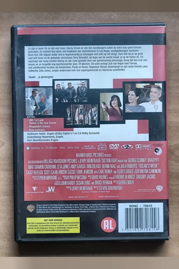 Ocean's Twelve – achterkant
