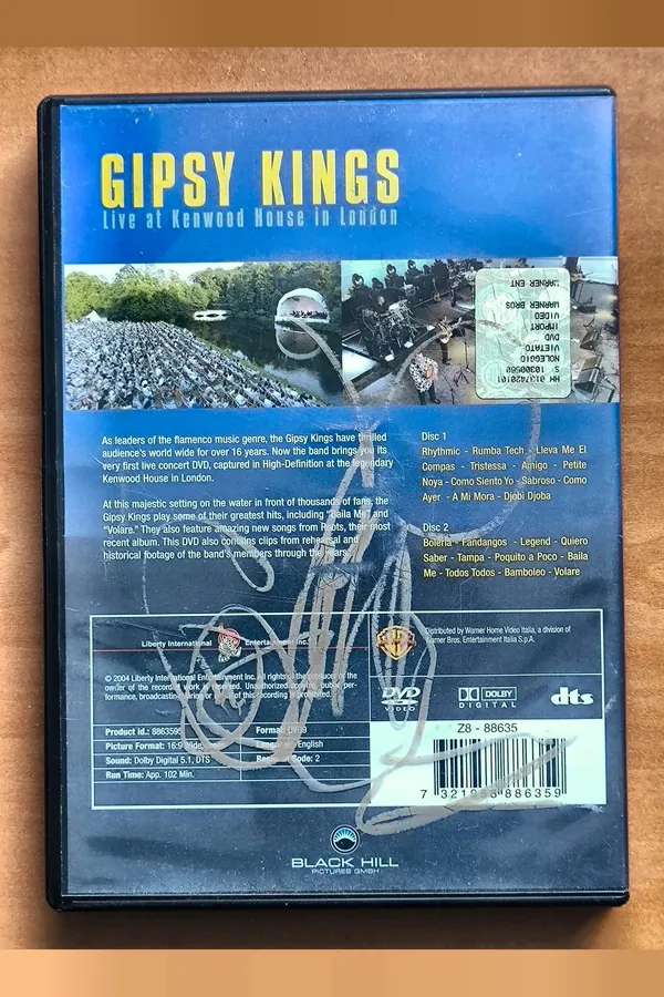 Gypsy Kings: Live at Kenwood House in London – achterkant