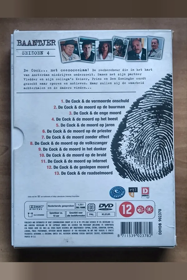 Baantjer: Seizoen 4 – achterkant