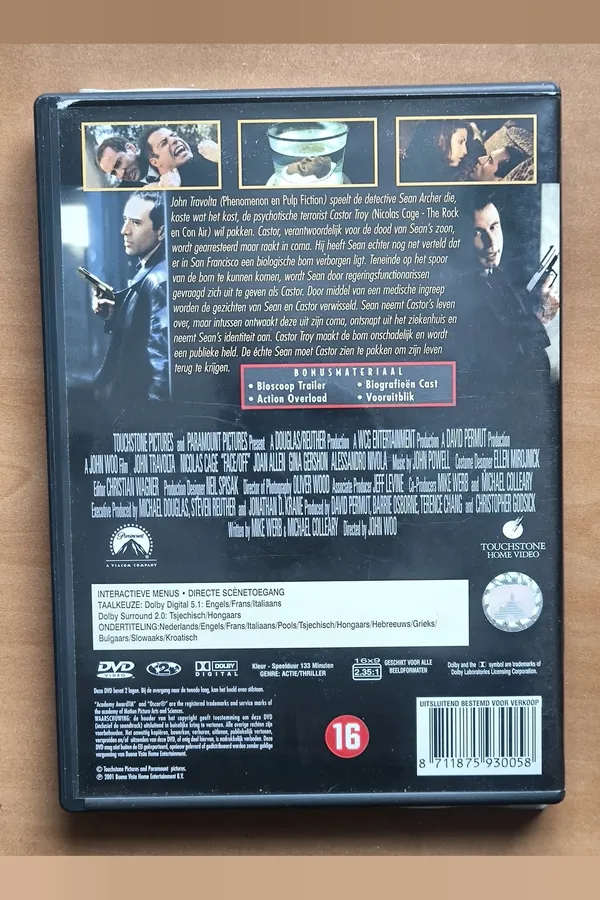 Face/Off – achterkant
