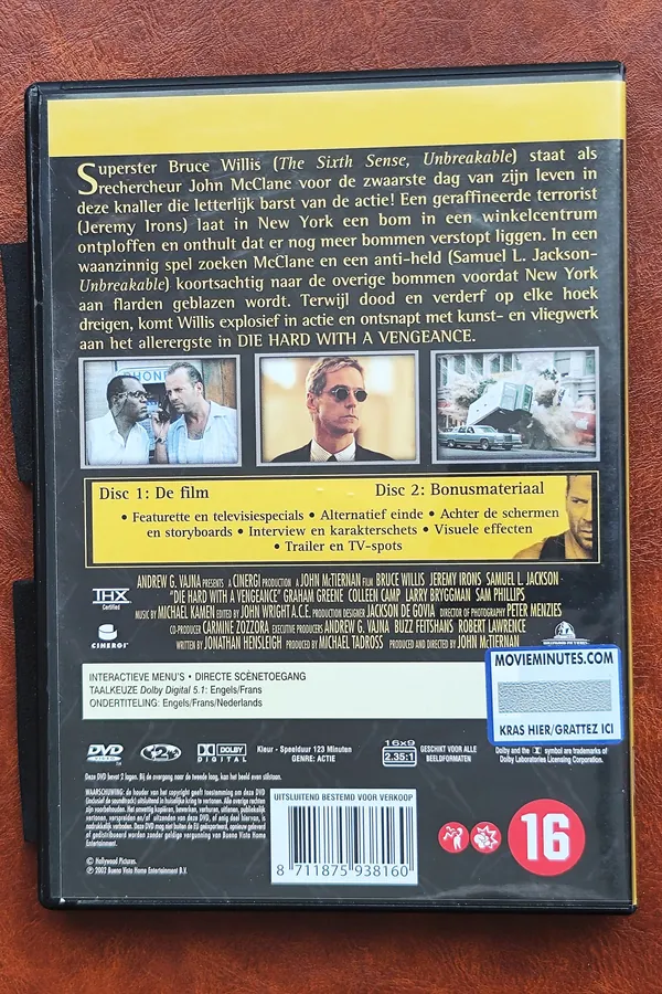 Die Hard with a Vengeance – achterkant