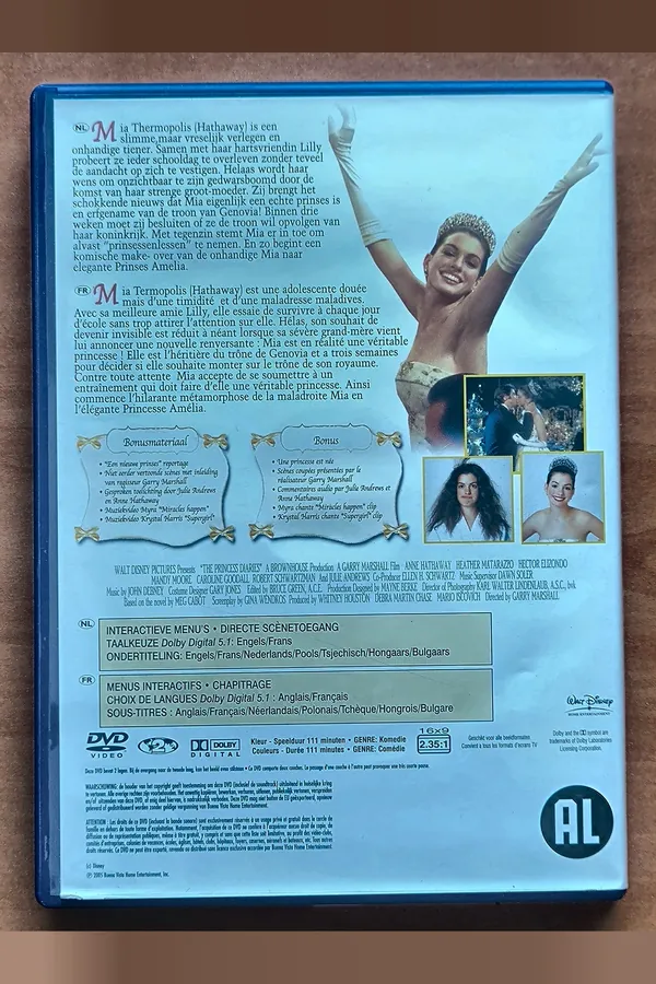 The Princess Diaries – achterkant