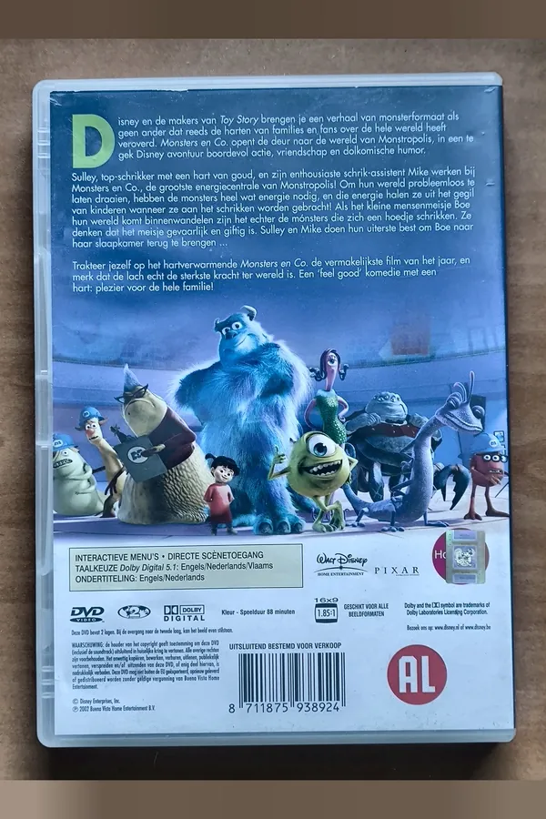 Monsters, Inc. – achterkant
