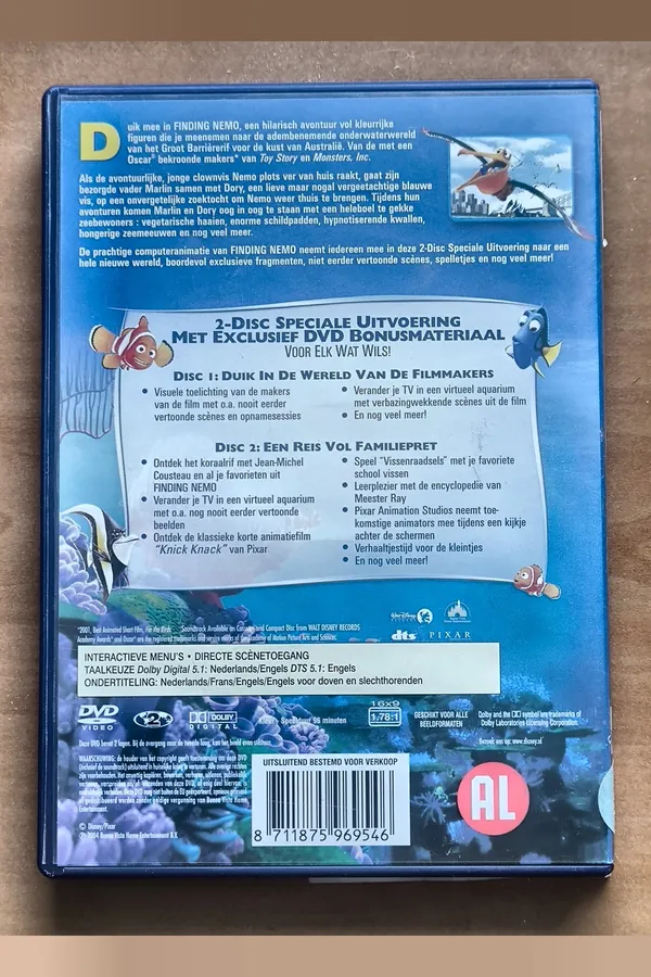 Finding Nemo – achterkant
