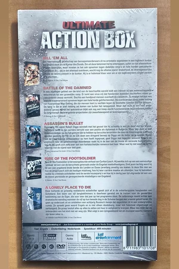 Ultimate Action Box – achterkant