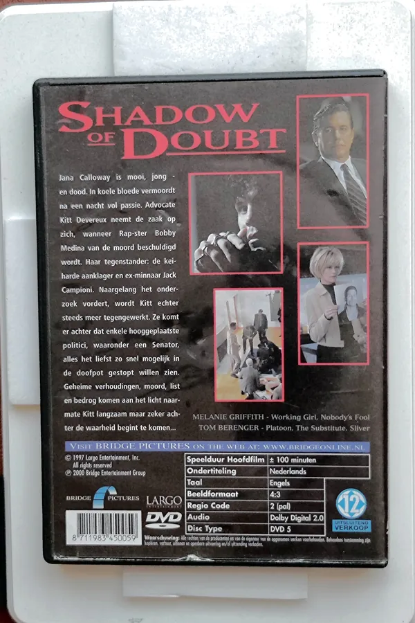 Shadow of Doubt – achterkant
