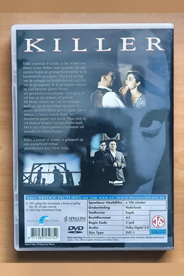 Killer: A Journal of Murder – achterkant