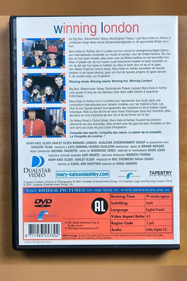 Winning London – achterkant