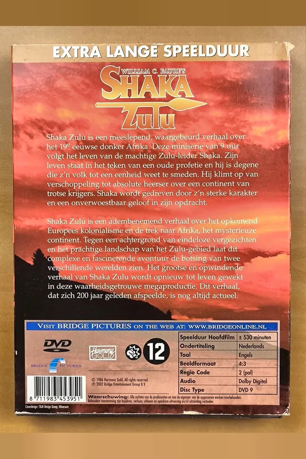 Shaka Zulu: The Mini Series – achterkant