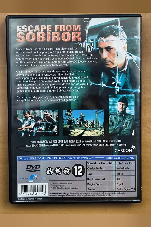 Escape from Sobibor – achterkant