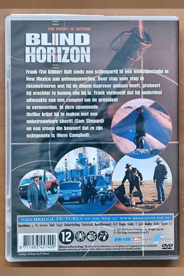 Blind Horizon – achterkant