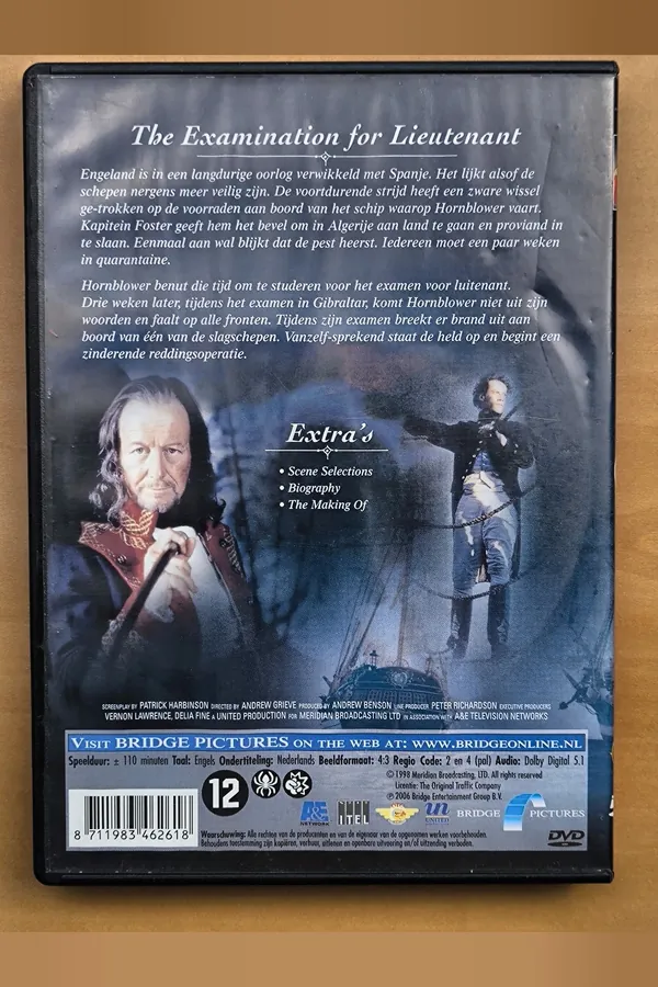 Hornblower: The Examination for Lieutenant – achterkant