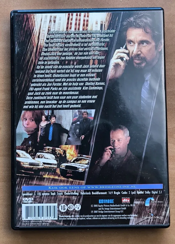 88 Minutes – achterkant