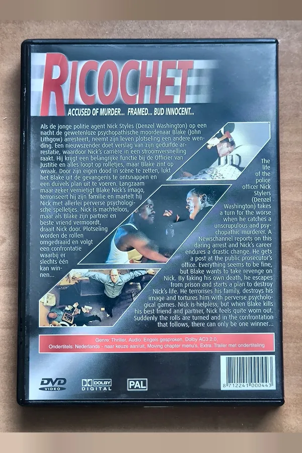 Ricochet – achterkant