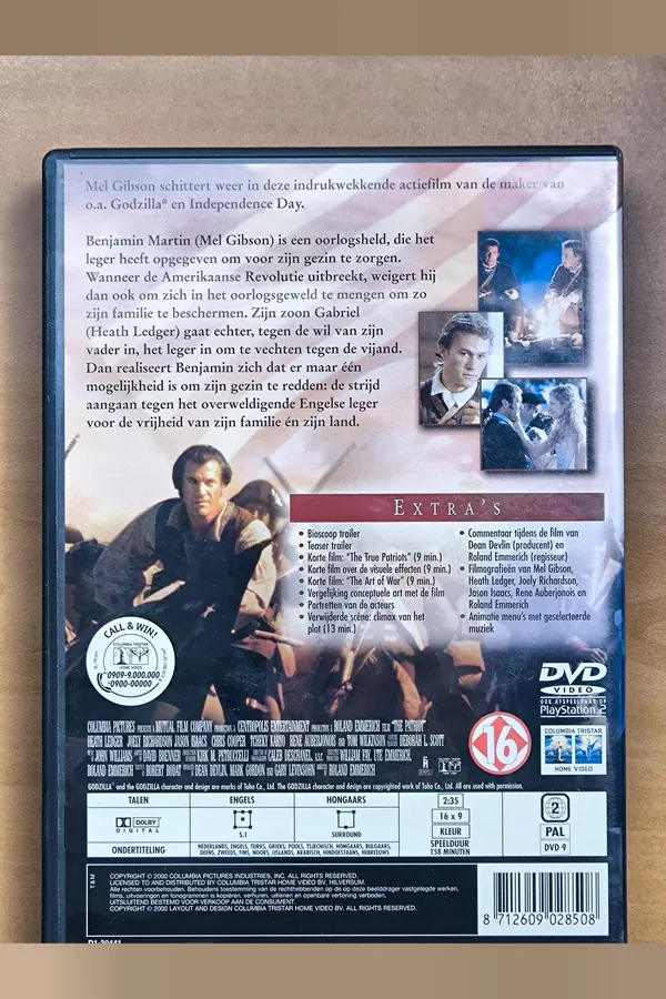 The Patriot – achterkant