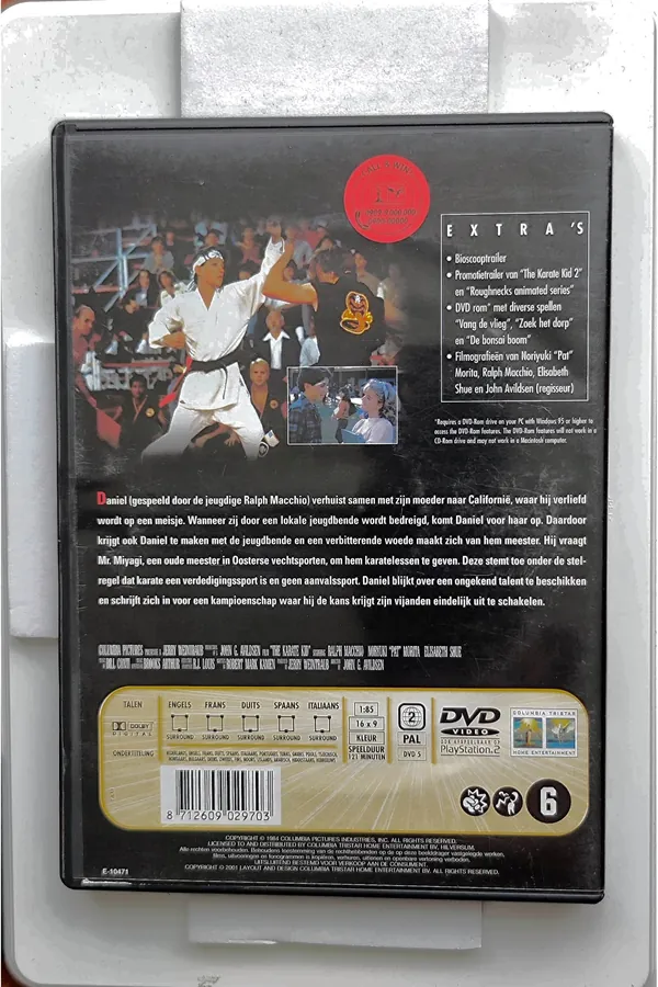The Karate Kid – achterkant