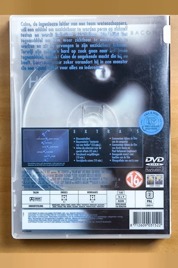 Hollow Man – achterkant