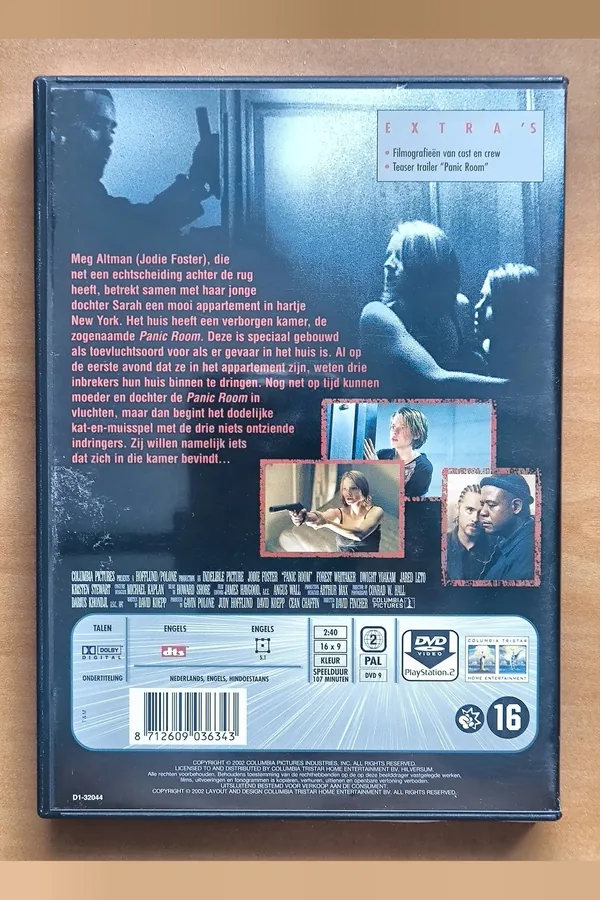 Panic Room – achterkant