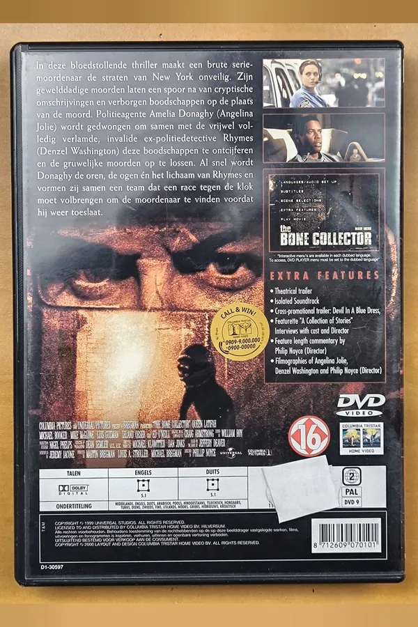 The Bone Collector – achterkant