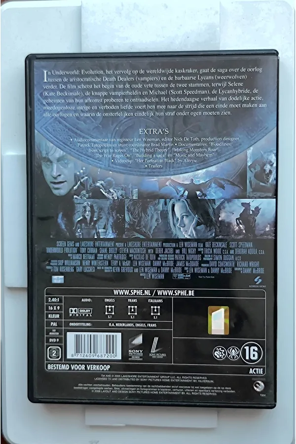 Underworld: Evolution – achterkant