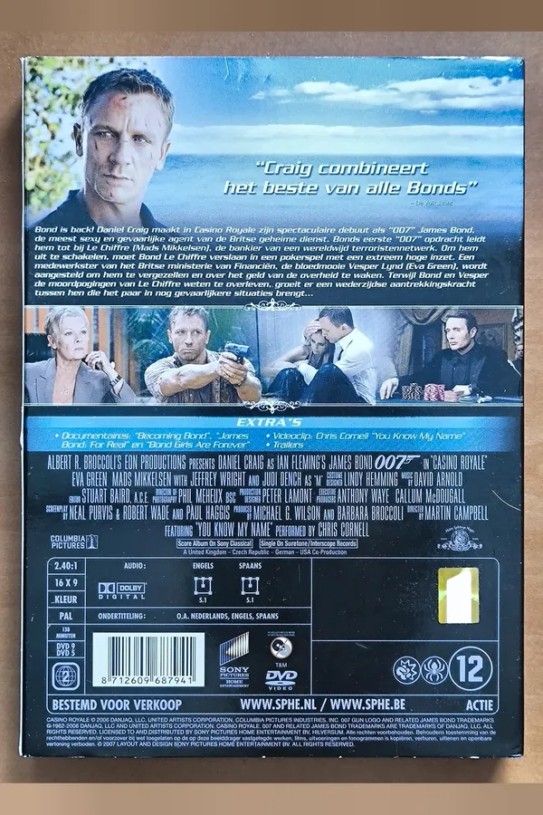Casino Royale – achterkant