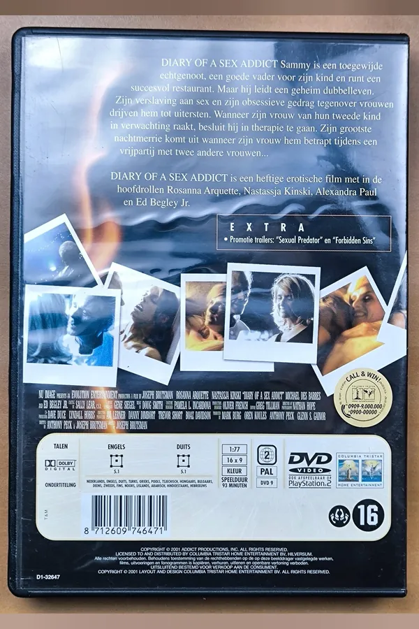 Diary of a Sex Addict – achterkant