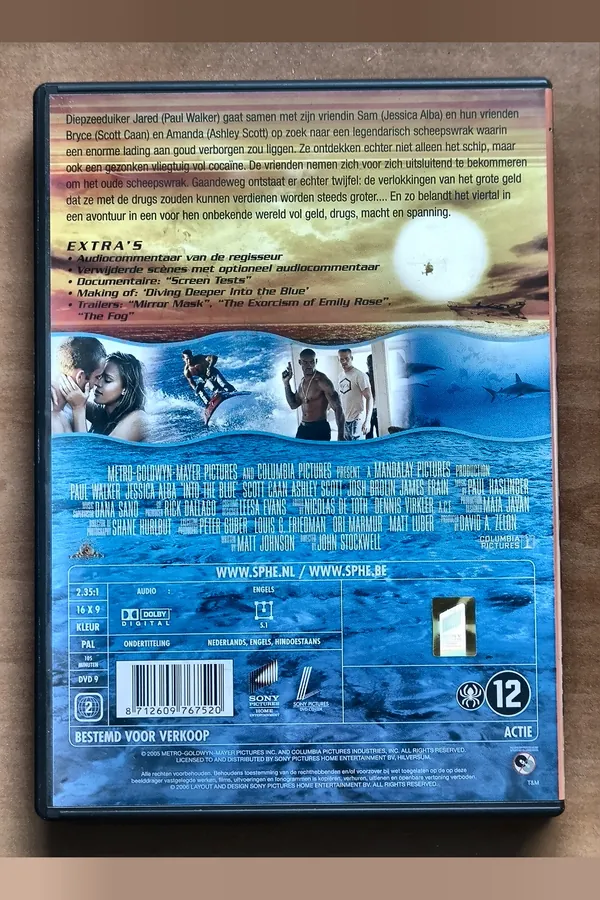 Into the Blue – achterkant