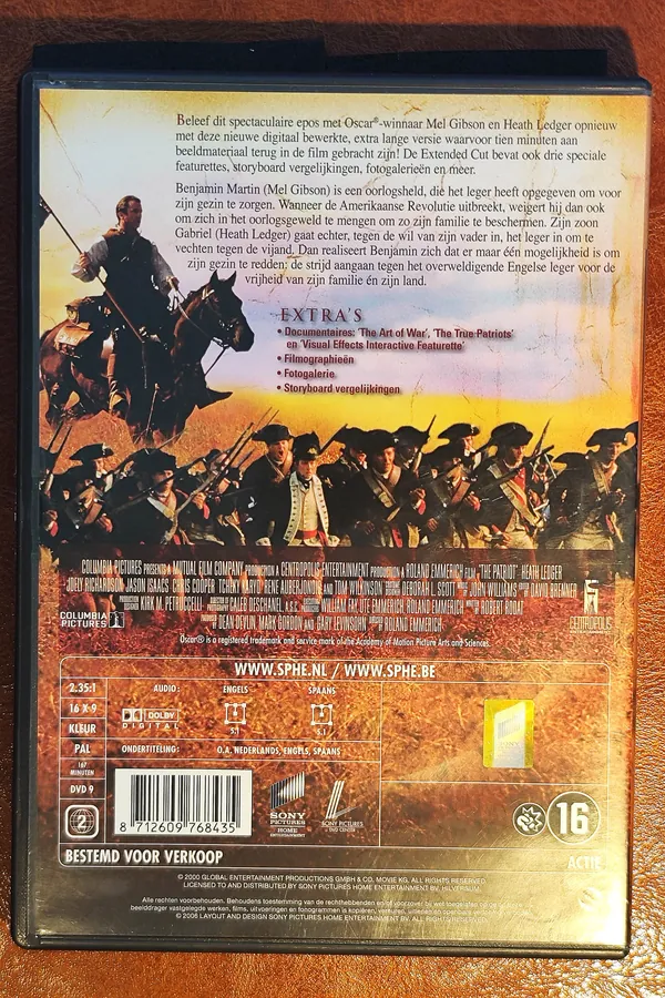 The Patriot – achterkant