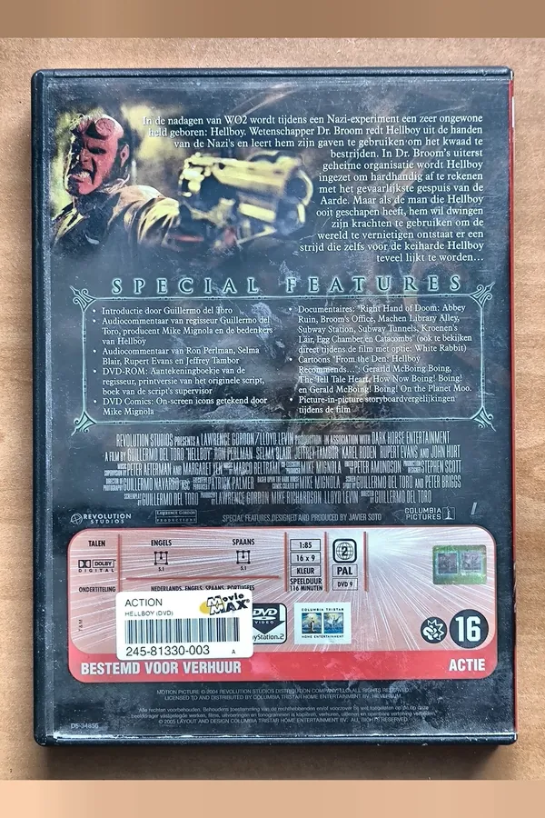Hellboy – achterkant