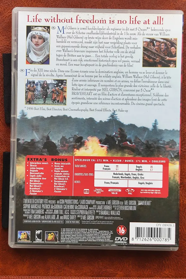 Braveheart – achterkant