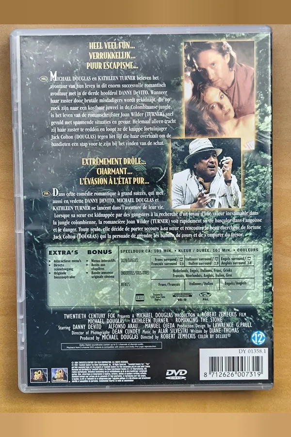 Romancing the Stone – achterkant
