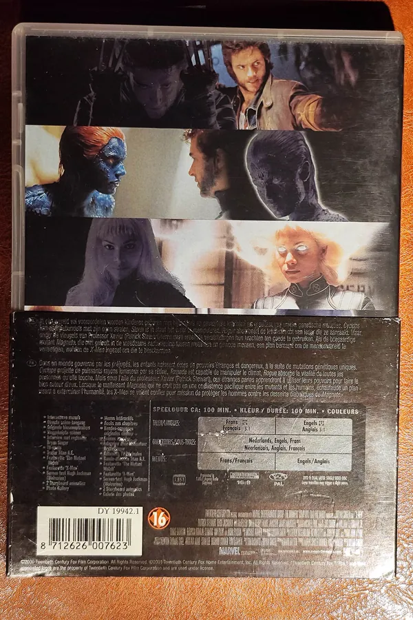 X-Men – achterkant