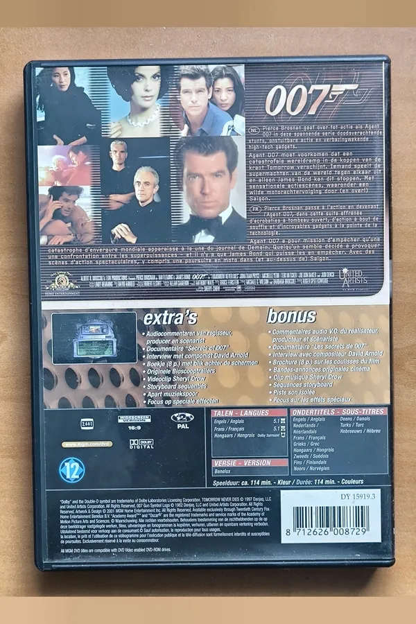 Tomorrow Never Dies – achterkant