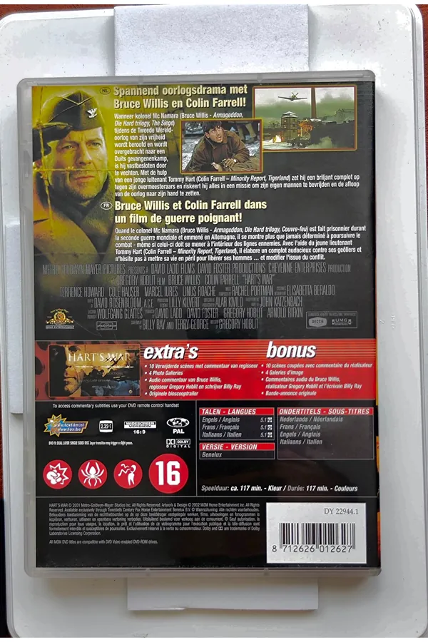 Hart's War – achterkant