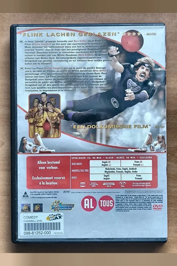 Dodgeball: A True Underdog Story – achterkant