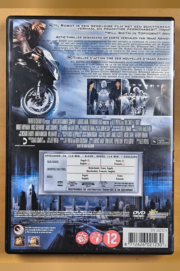 I, Robot – achterkant