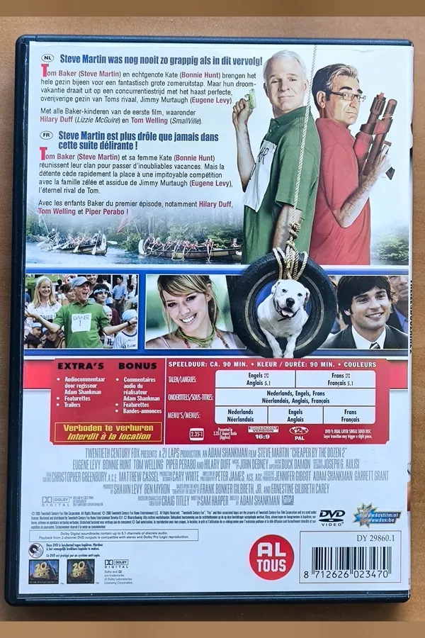 Cheaper by the Dozen 2 – achterkant