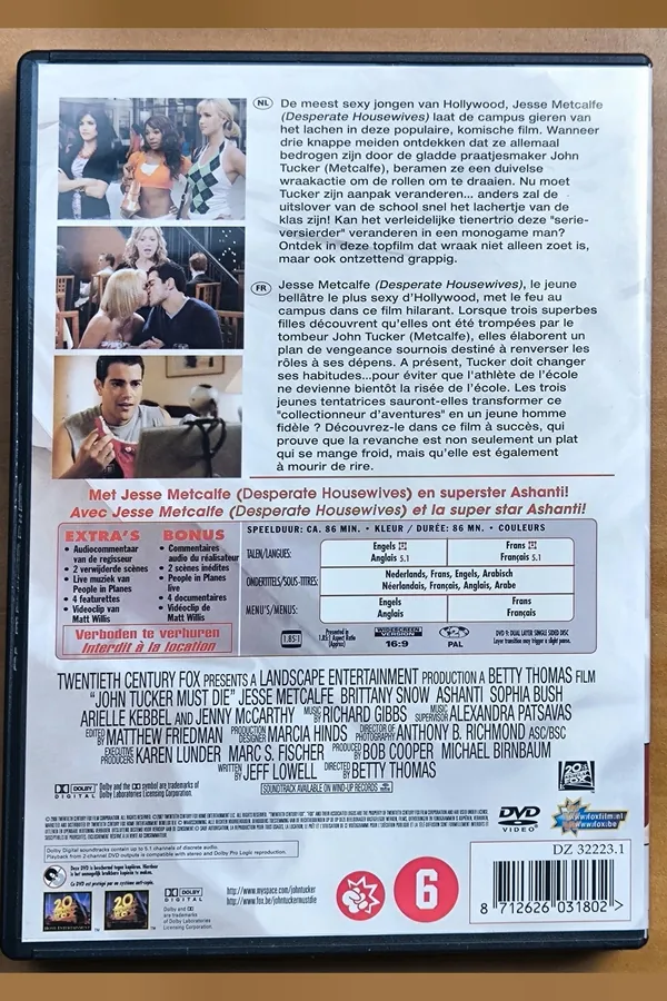 John Tucker Must Die – achterkant