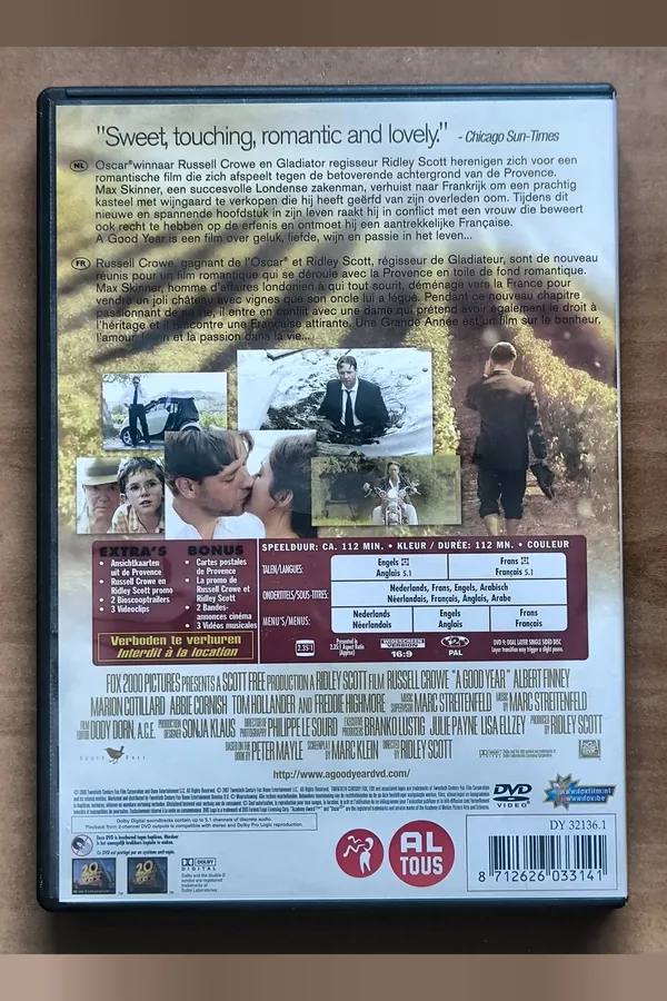 A Good Year – achterkant