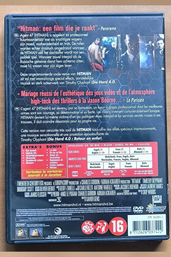 Hitman – achterkant
