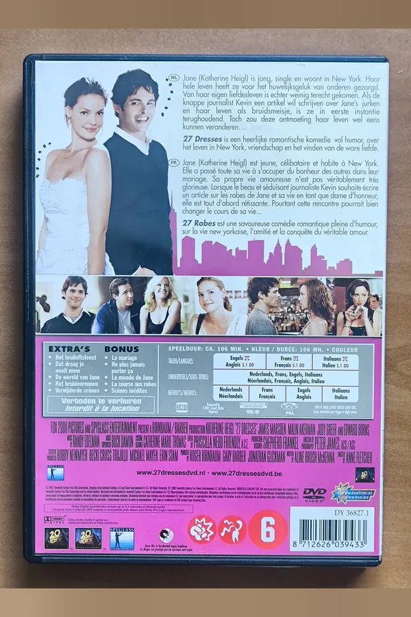 27 Dresses – achterkant