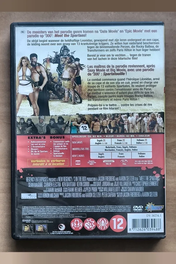 Meet the Spartans – achterkant