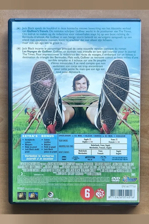 Gulliver's Travels – achterkant