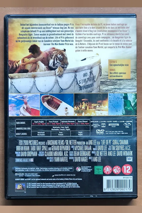 Life of Pi – achterkant