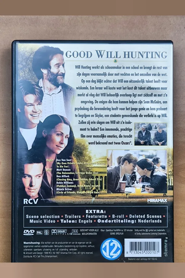 Good Will Hunting – achterkant