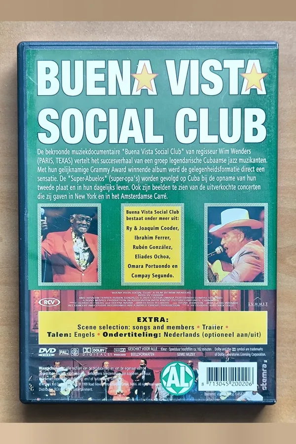 Buena Vista Social Club – achterkant