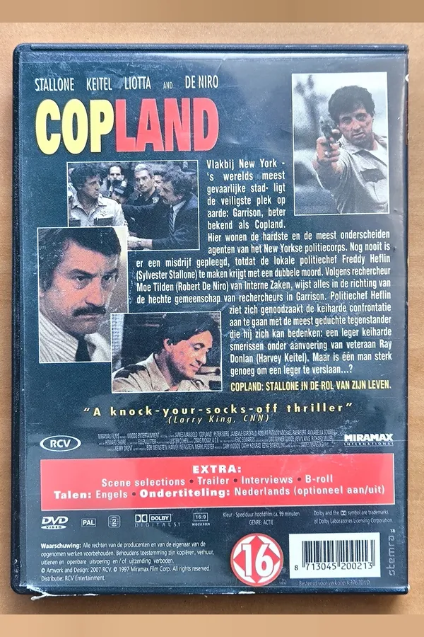Cop Land – achterkant